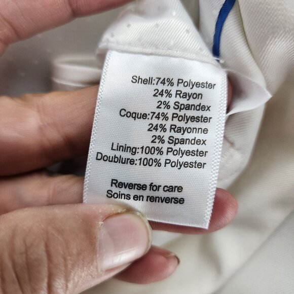 Paisley & Gray Jacket Mens 36S White Long Sleeve 2 Button Blazer *NWT* - Picture 5 of 12